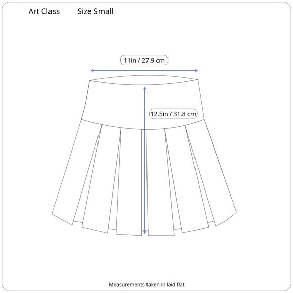 Art Class Girls Black Stretchy Skater Skirt Skort w/ Built-In Short Size Small - Picture 6 of 12